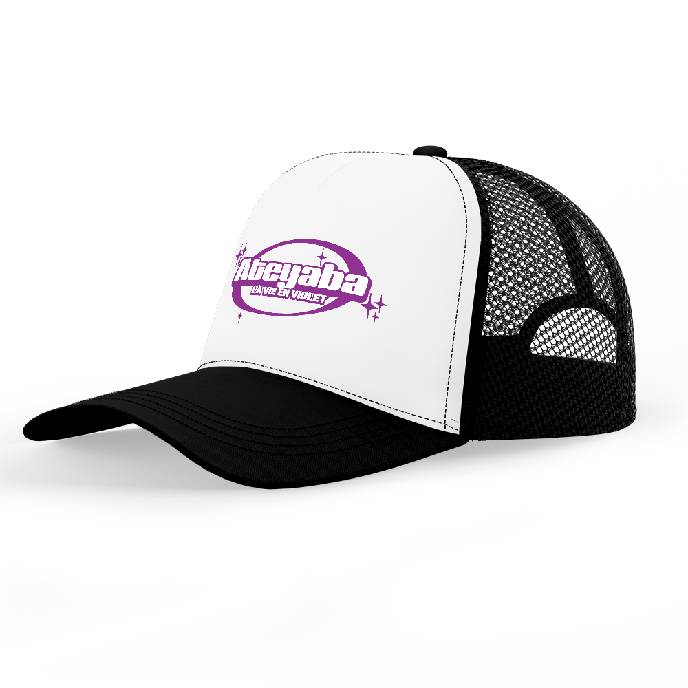 Casquette Noire "La vie en violet"