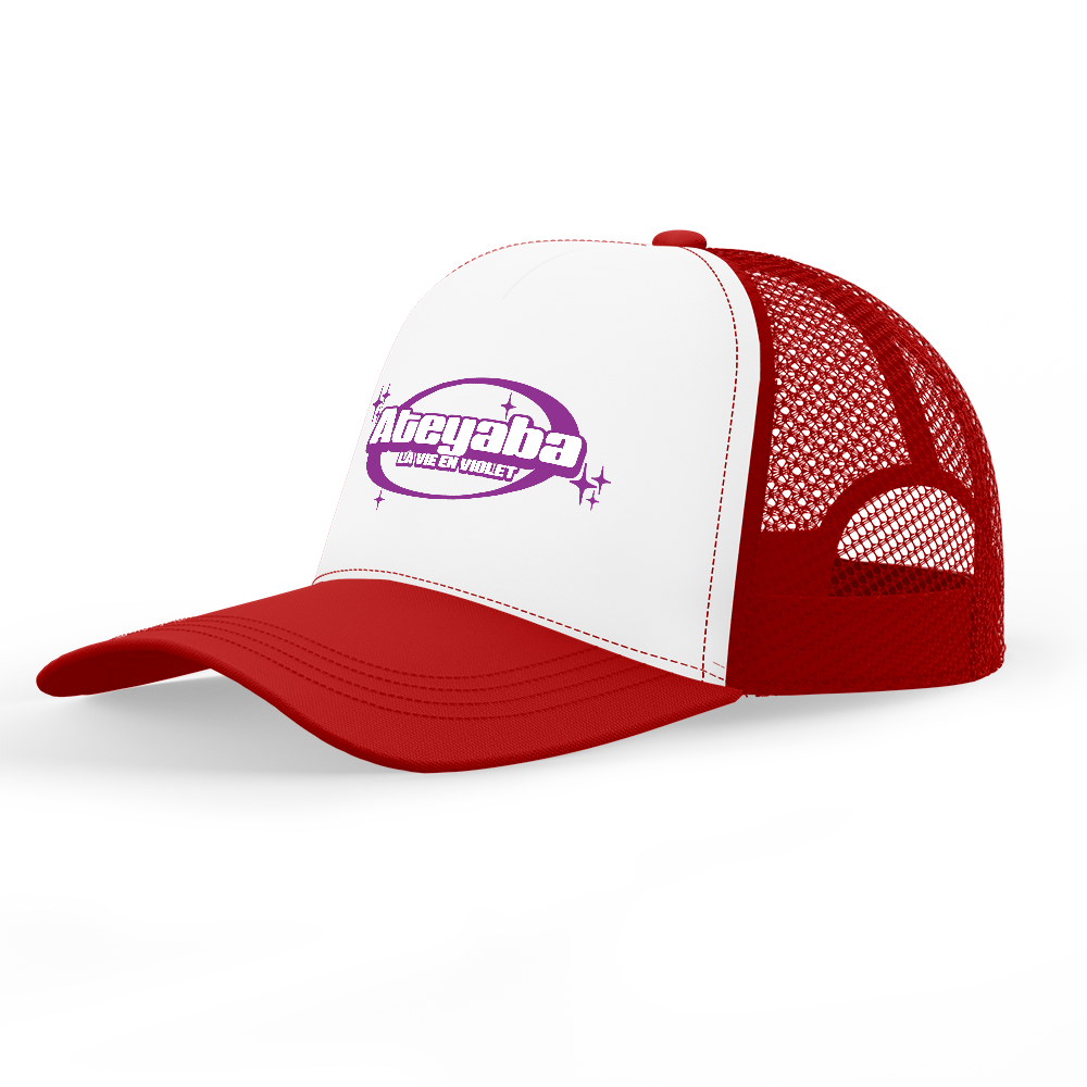 Casquette Rouge "La vie en violet"